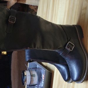 Black Riding Style Boots 7.5 NWOT